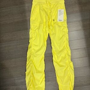 Lululemon Yellow studio pant. Unlined. Size 2. NWT